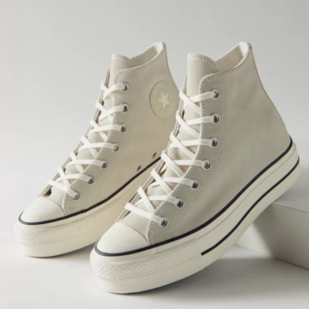 Converse Chuck Taylor All Star Platform High Top Suede Sneakers 8